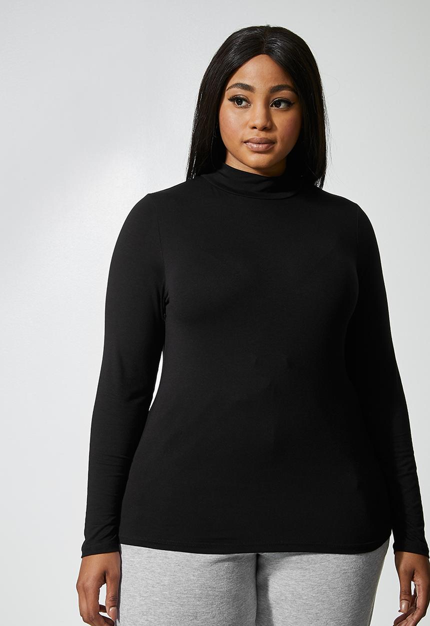 Superbalist - 2 Pack funnel neck viscose tops - black & white