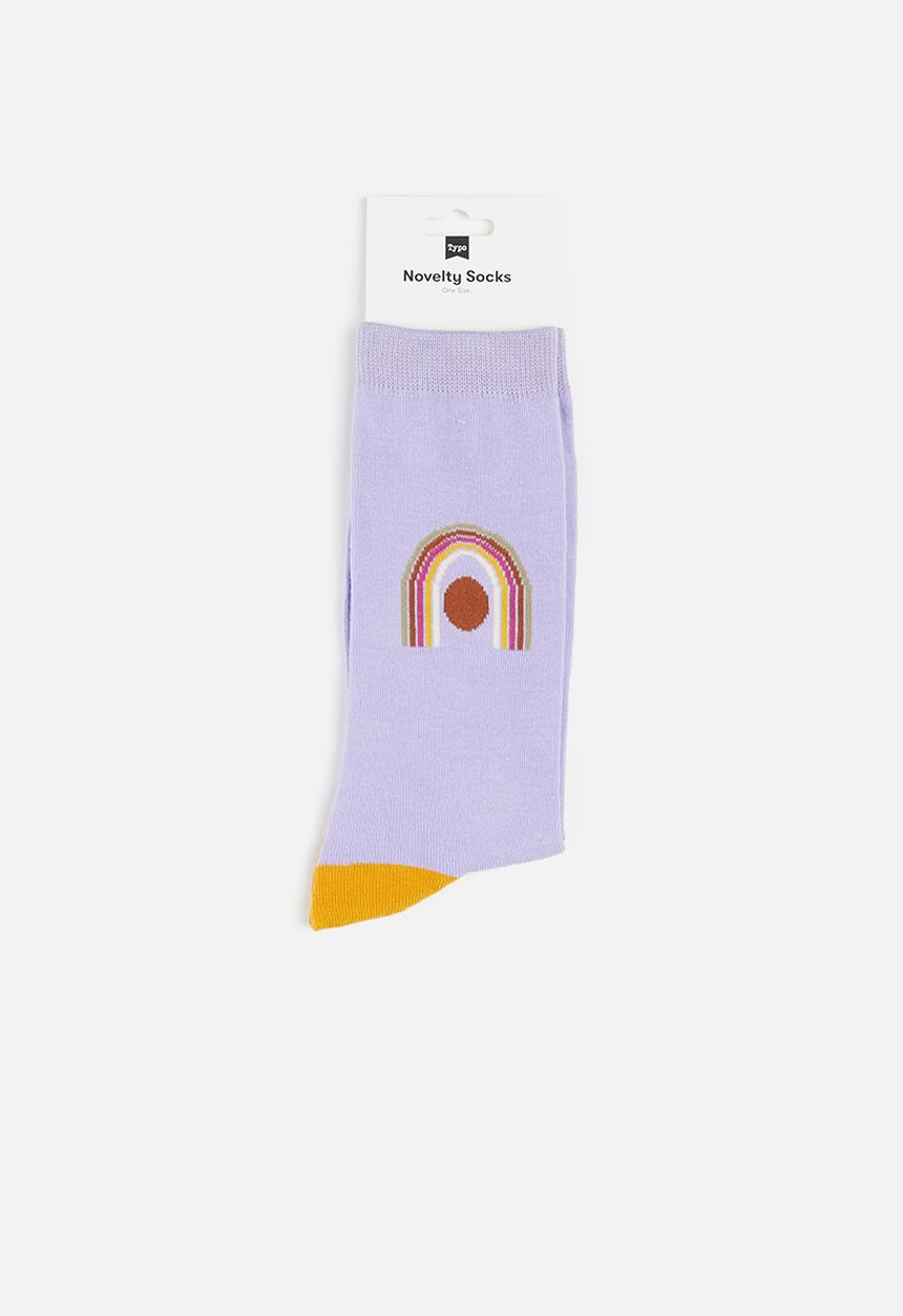 Typo - Womens novelty socks - lilac arch