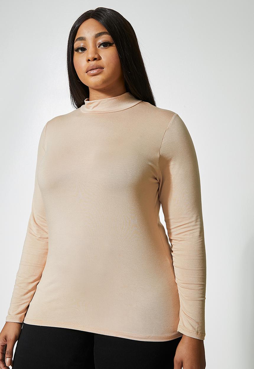 Superbalist - 2 Pack funnel neck viscose tops - rust & stone