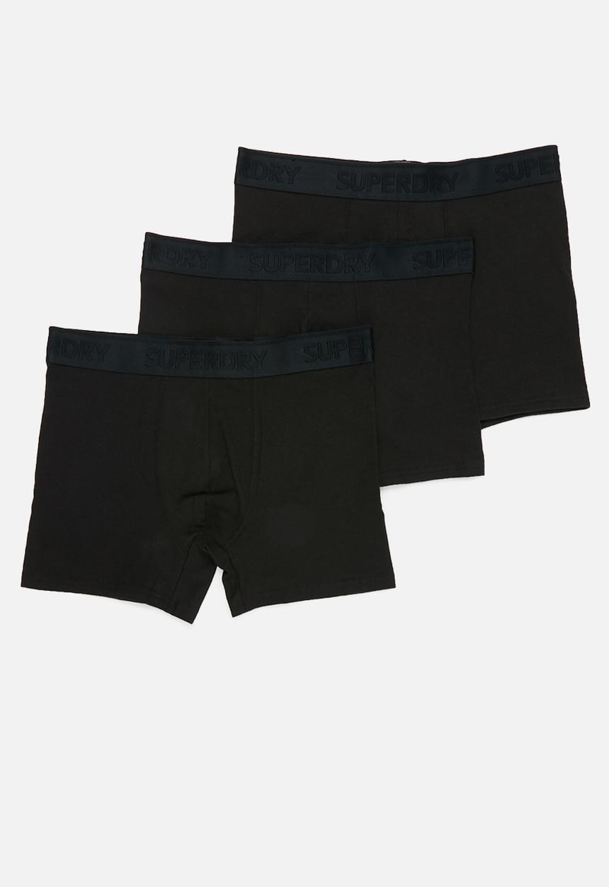 Superdry. - Classic boxer triple pack - black