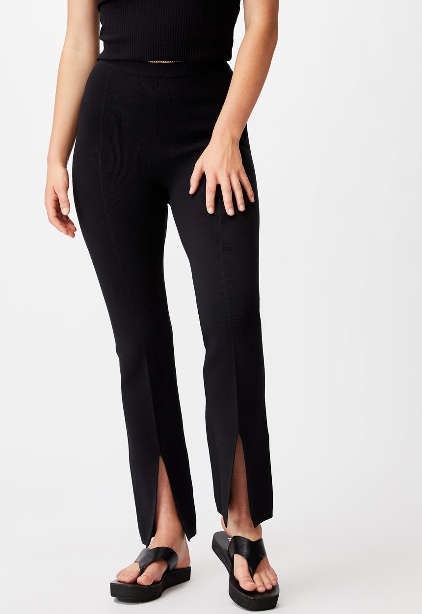 Cotton On - Millie knit pant - black