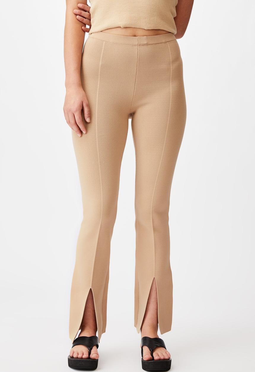 Cotton On - Millie knit pant - taupe