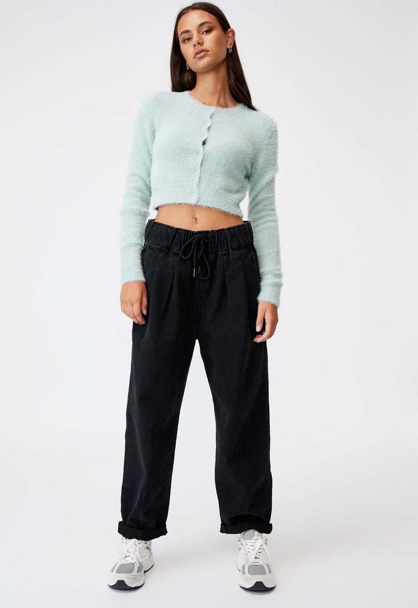 Factorie - Fluffy knit slim fit cardi - ether