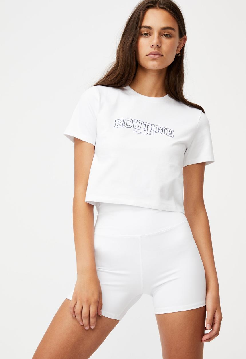 Factorie - Fitted graphic T-shirt - white
