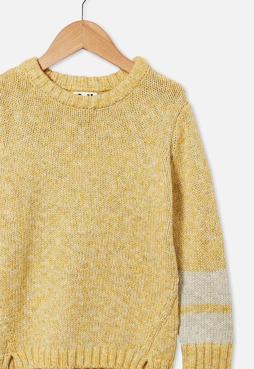 Cotton On - Blair knit crew - honey gold twist