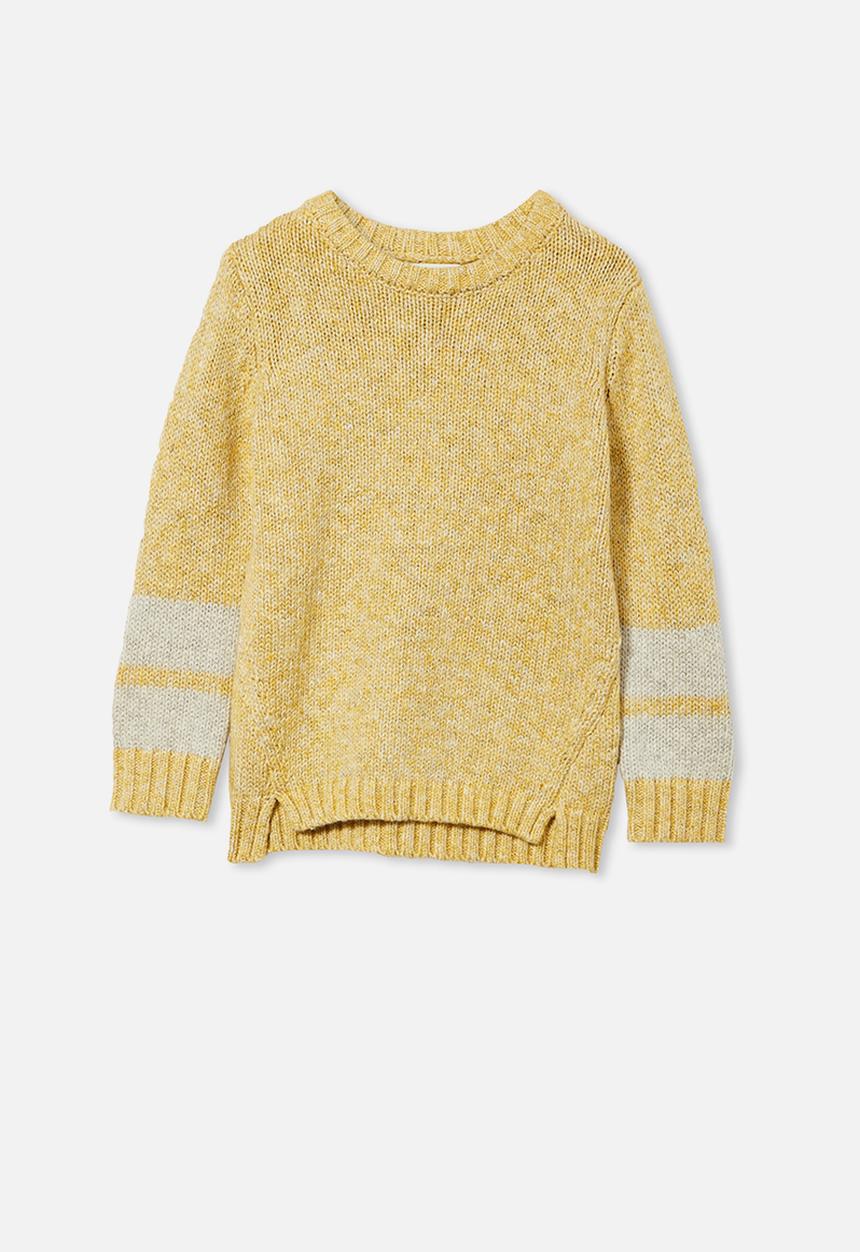 Cotton On - Blair knit crew - honey gold twist
