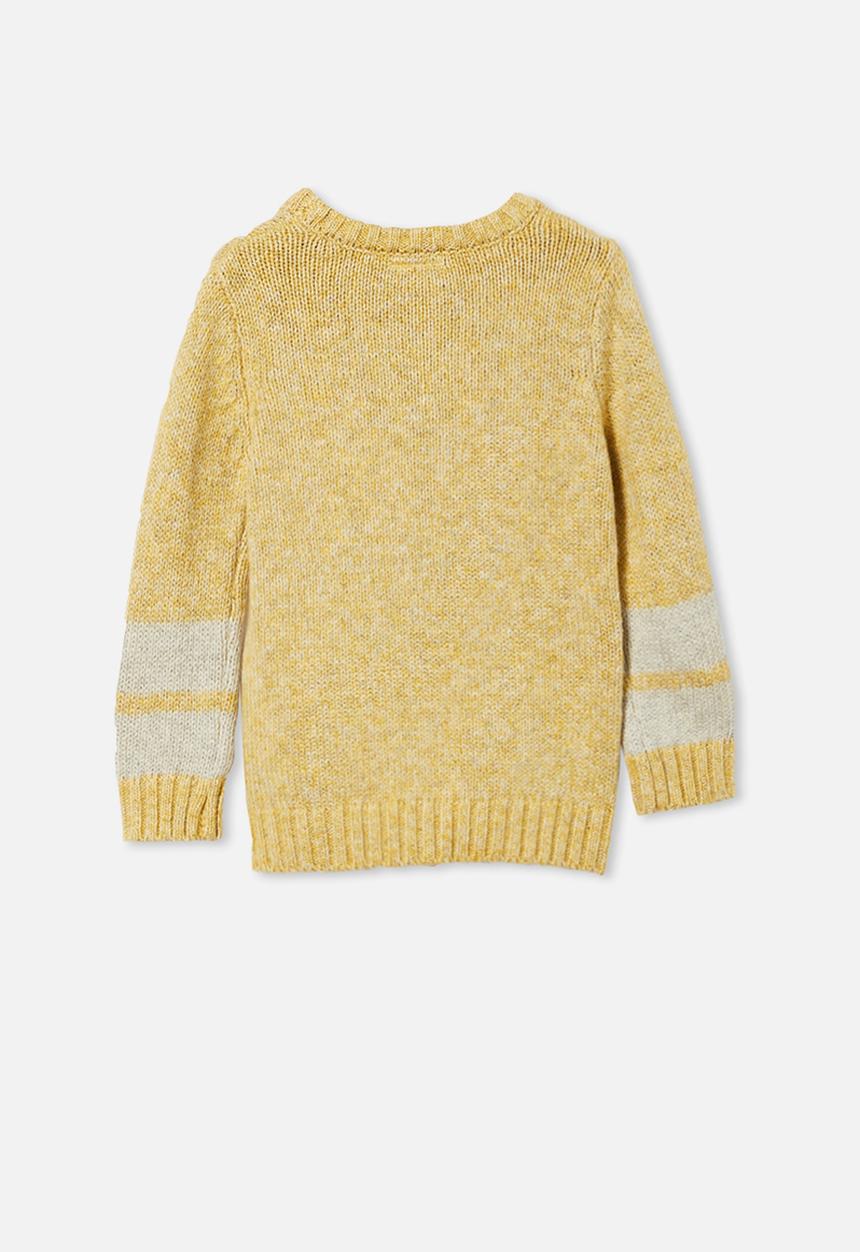 Cotton On - Blair knit crew - honey gold twist