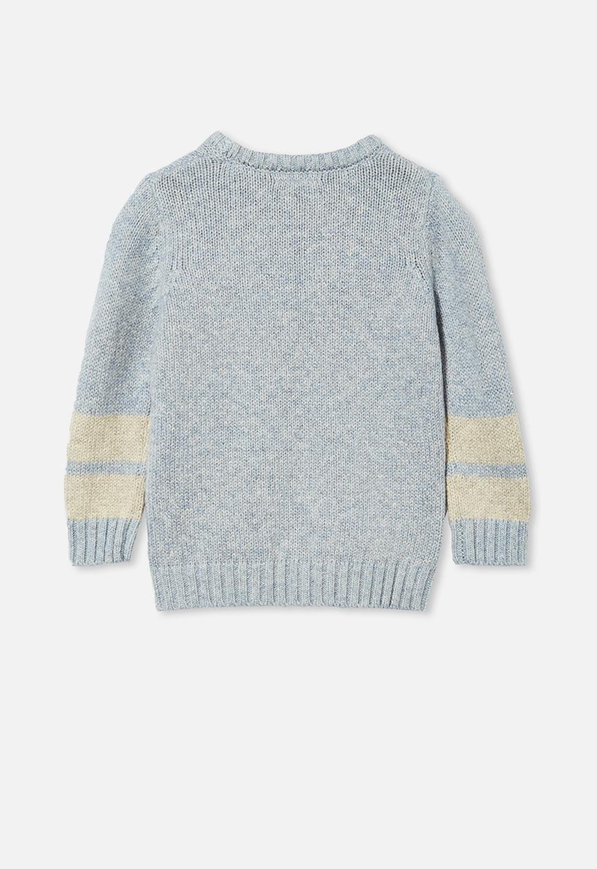 Cotton On - Blair knit crew - dusty blue twist
