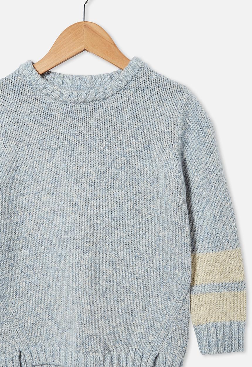 Cotton On - Blair knit crew - dusty blue twist