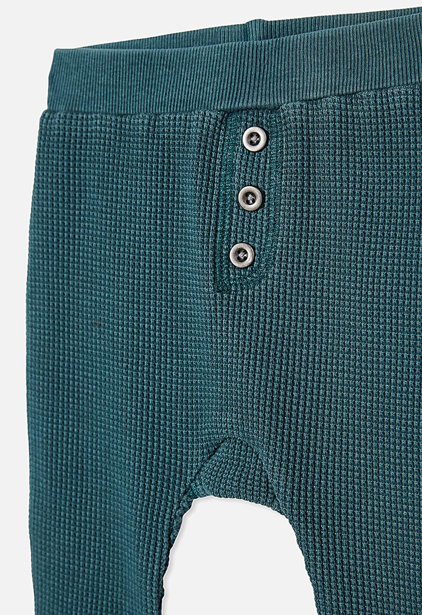 Cotton On - The waffle pant - teal