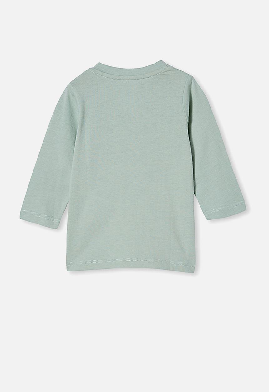 Cotton On - Jamie long sleeve tee - stone green