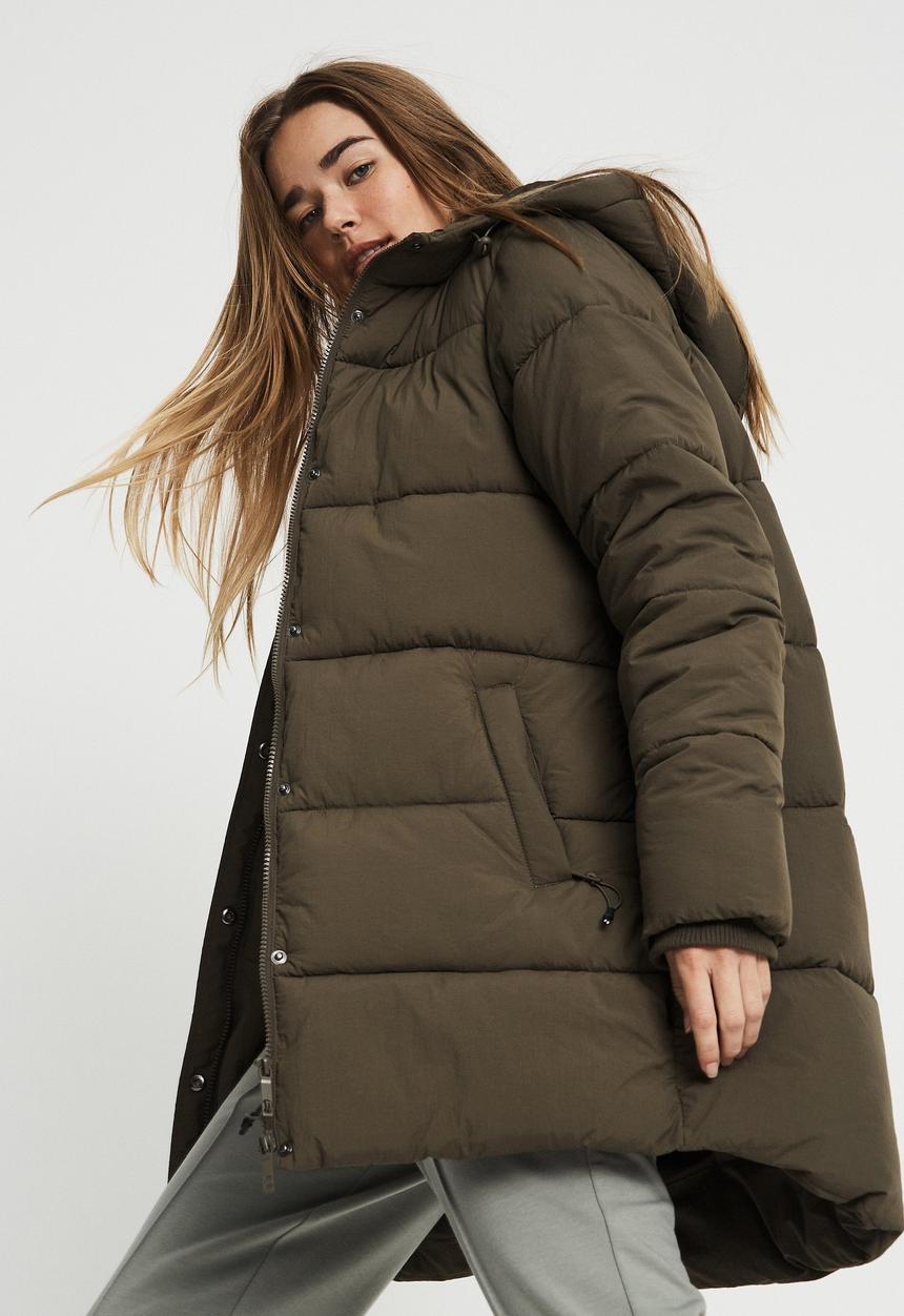Cotton On - The recycled mother mid length puffer - khaki