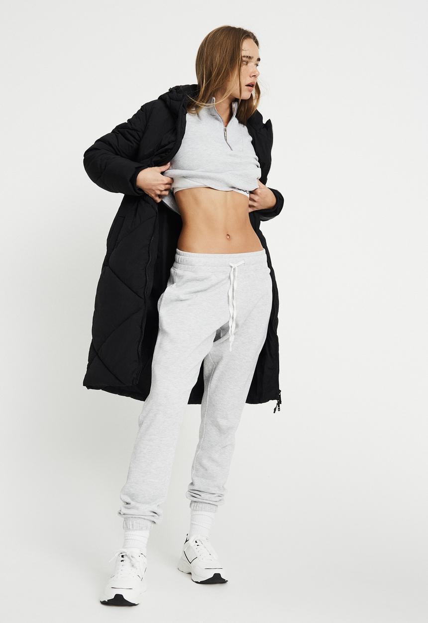 Cotton On - The recycled mother longline puffer - black