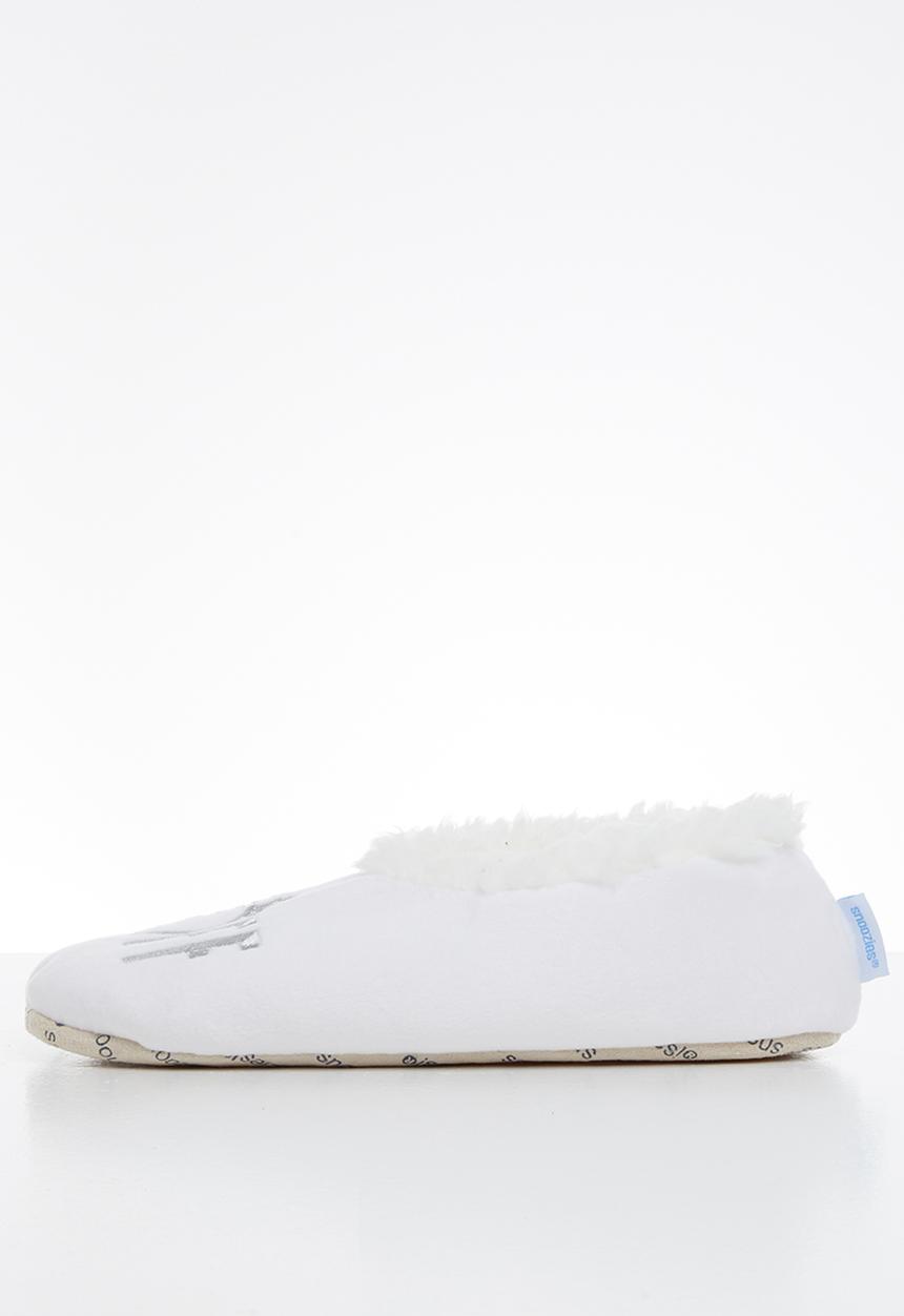 snoozies!® - Off the market slipper - white