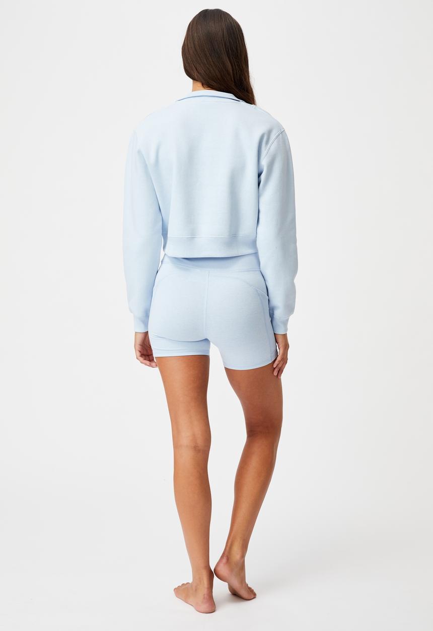 Cotton On - Lifestyle getting out half zip fleece - baby blue