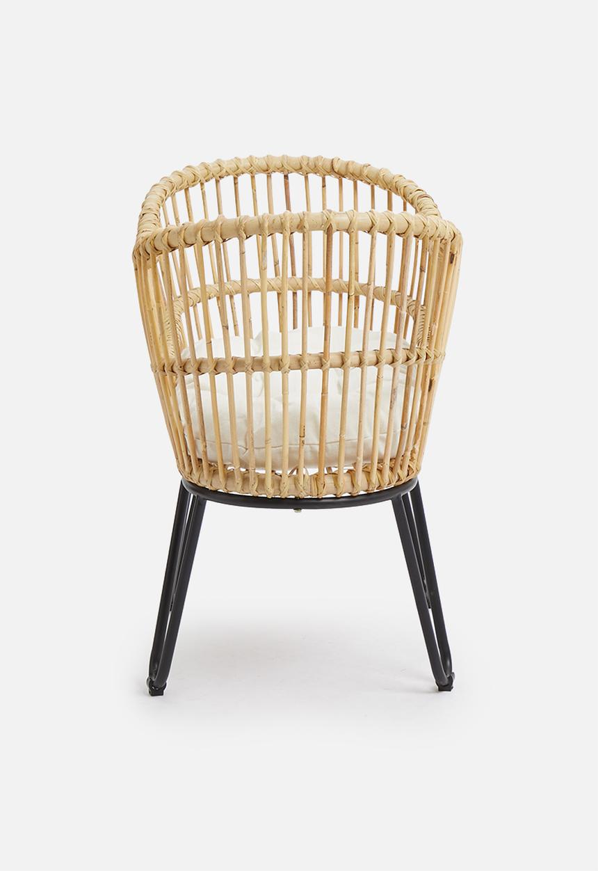 Sixth Floor - Luna rattan cot with foam cushion - natural