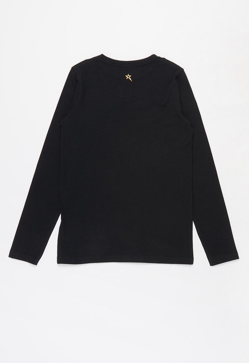 SOVIET - B provo long sleeve logo tee - black