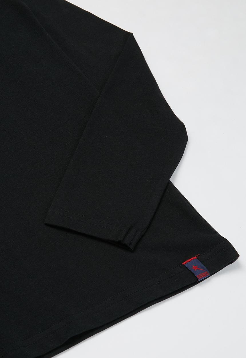 SOVIET - B provo long sleeve logo tee - black