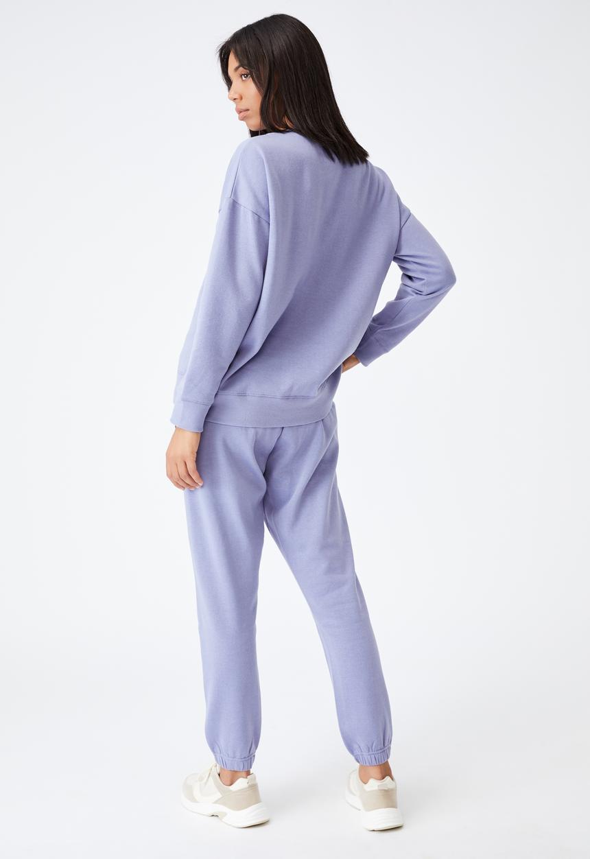 Cotton On - Lifestyle gym track pant - periwinkle