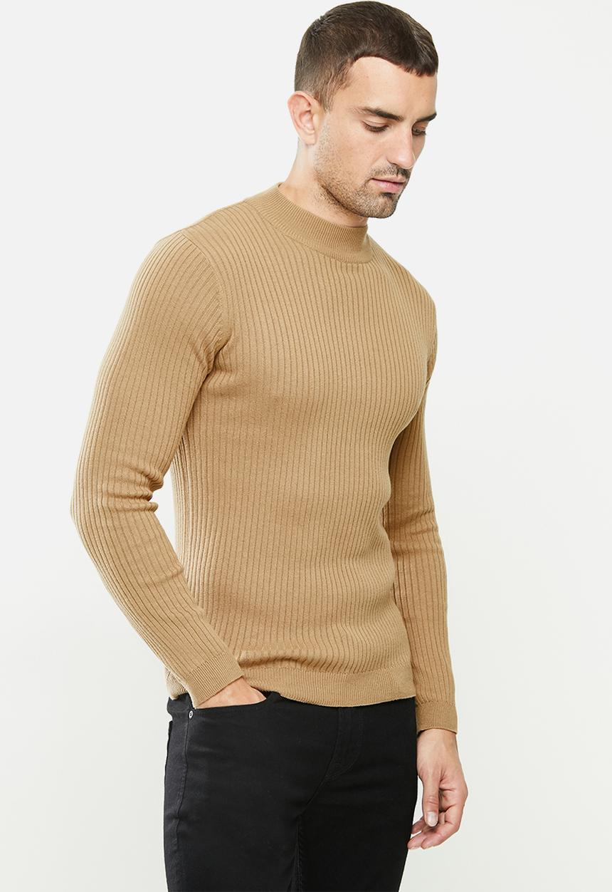 Brave Soul - Mutanti knitwear - tan