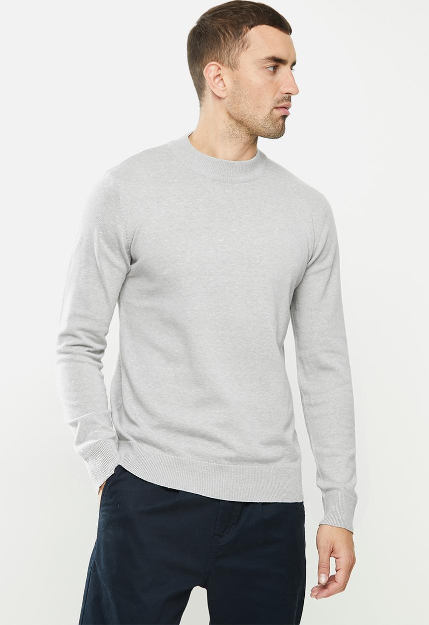 Brave Soul - Turtleg knitwear - grey