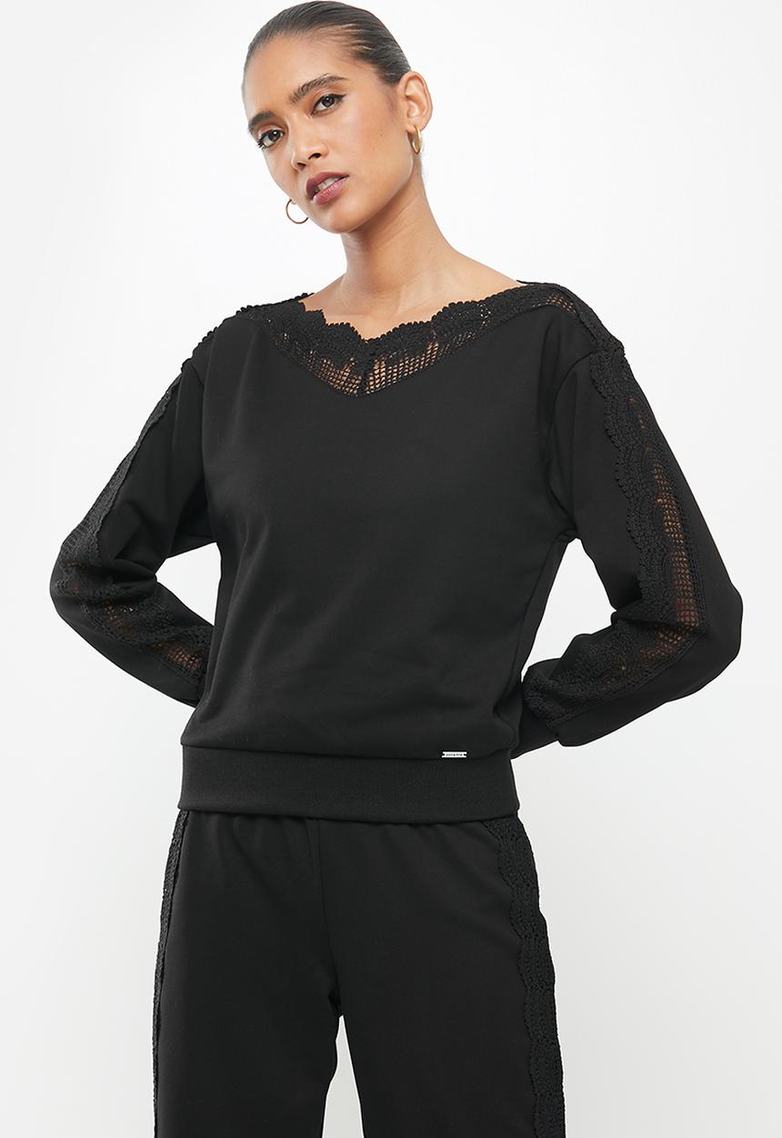 SISSY BOY - All good fleece top - black