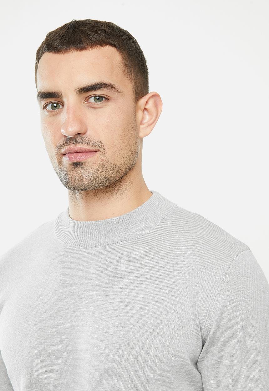 Brave Soul - Turtleg knitwear - grey