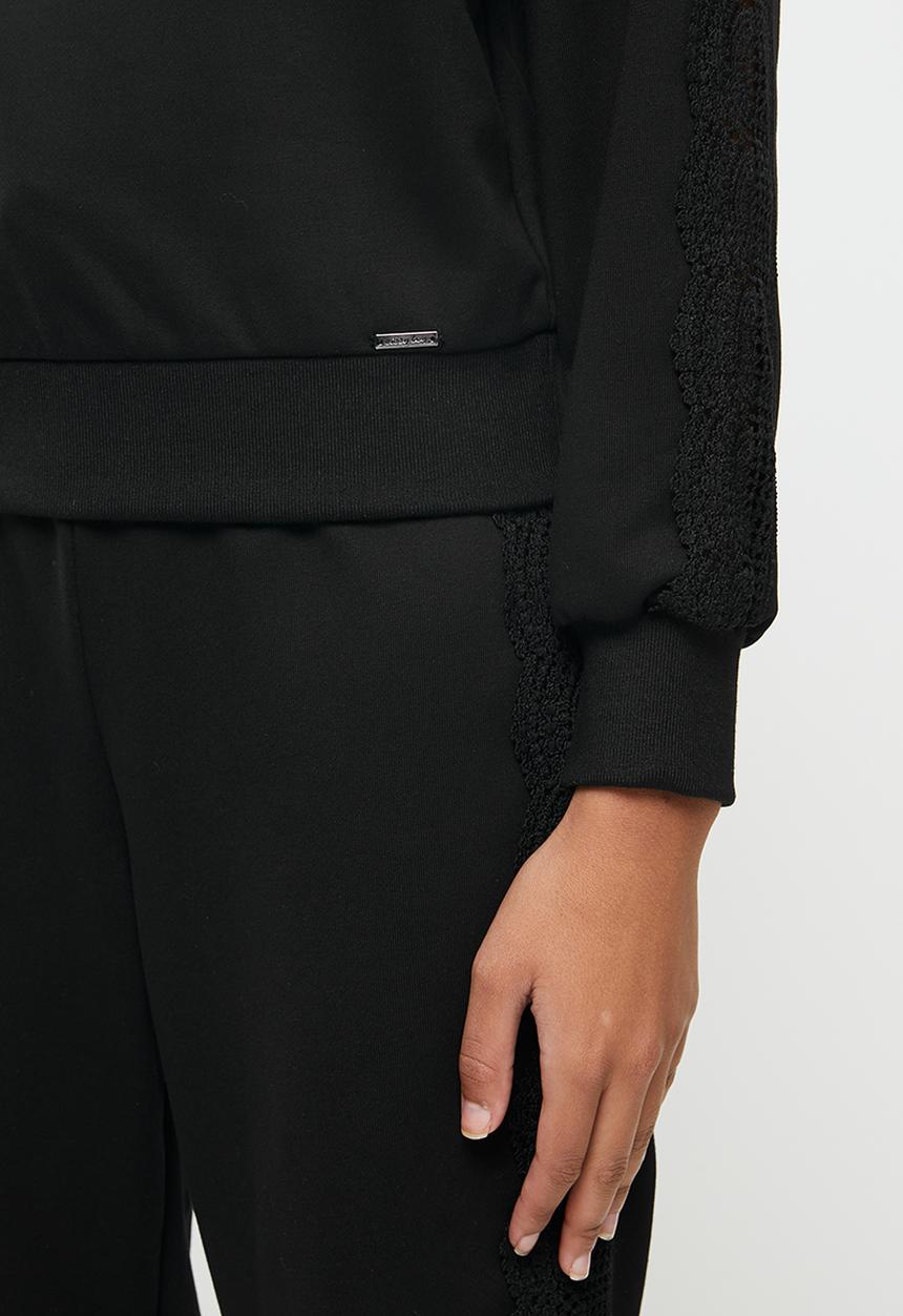 SISSY BOY - All good fleece top - black