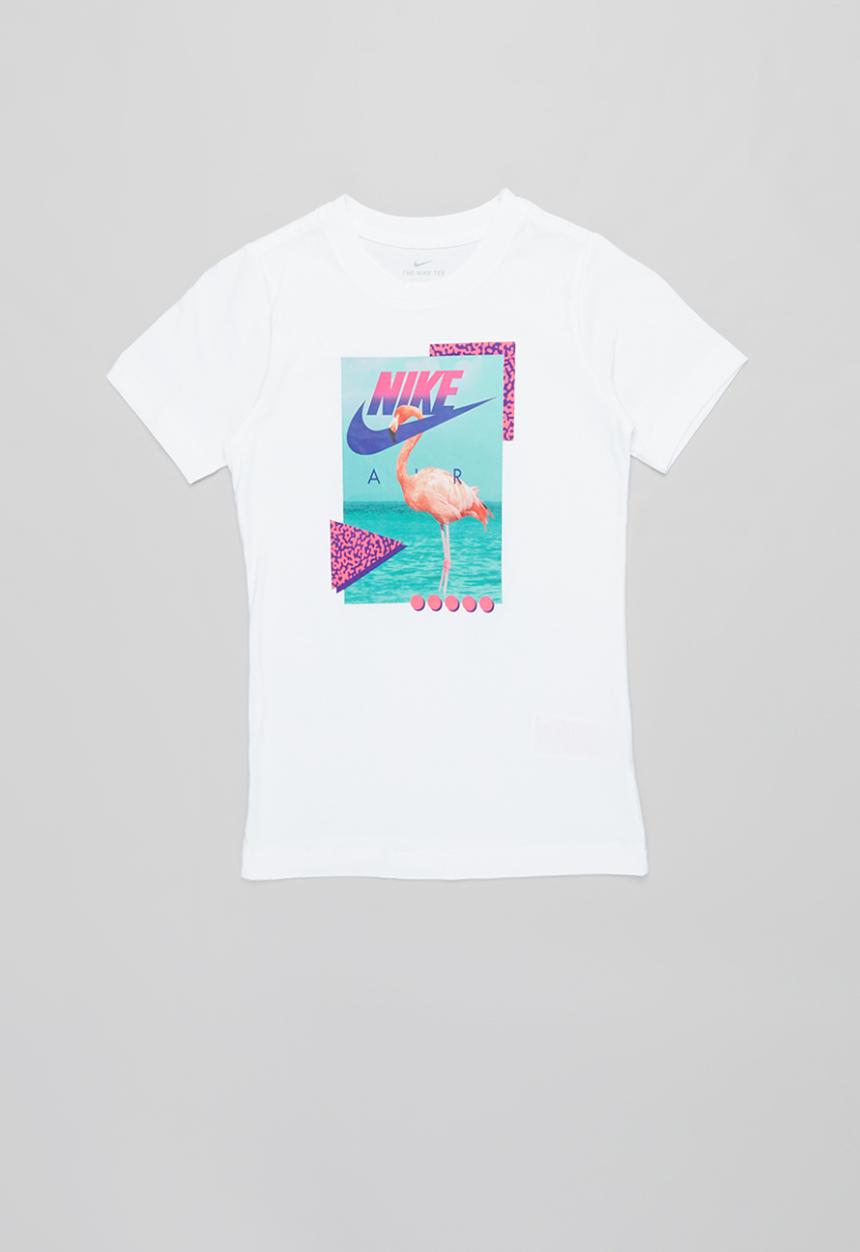Nike - B nsw tee beach flamingo photo - white