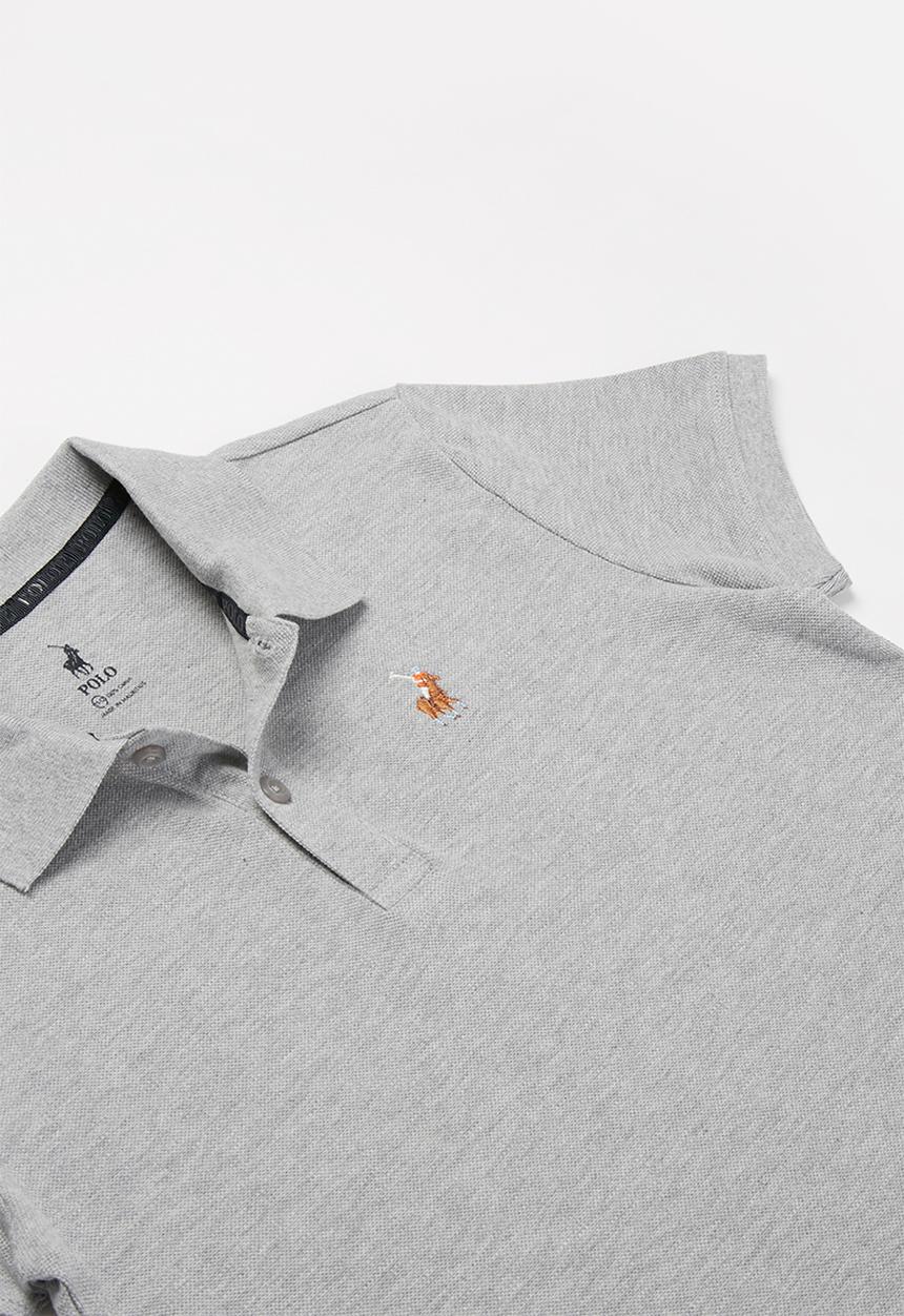 POLO - Boys Austin short sleeve golfer - grey