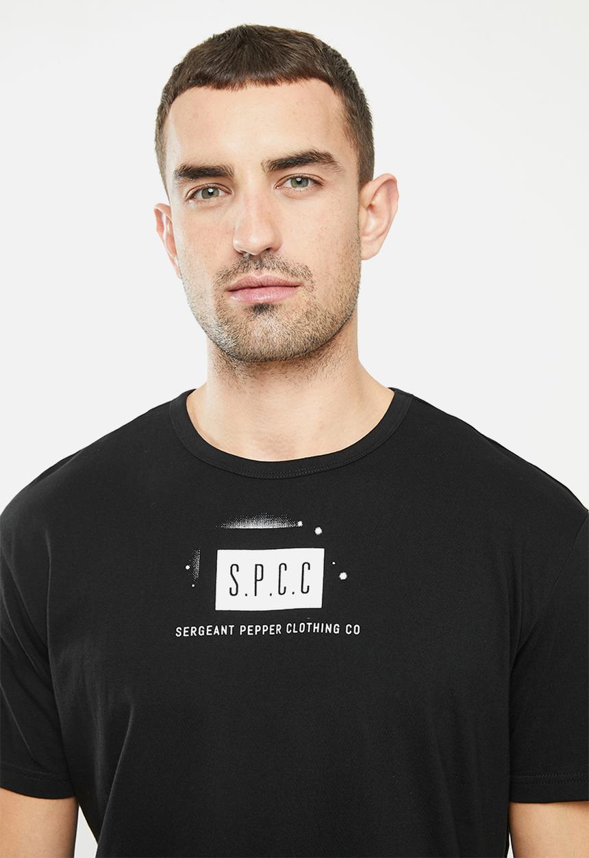 S.P.C.C - Blackburn straight hem tee - black