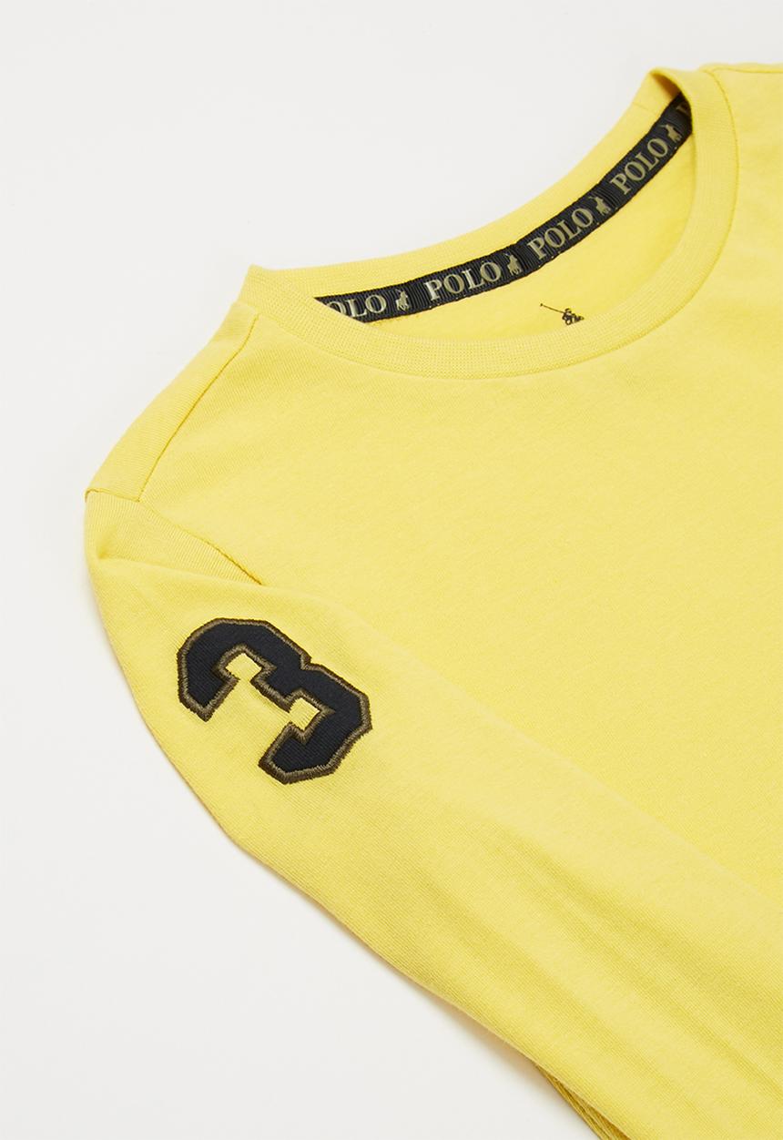 POLO - Boys Ashton long sleeve tee - yellow