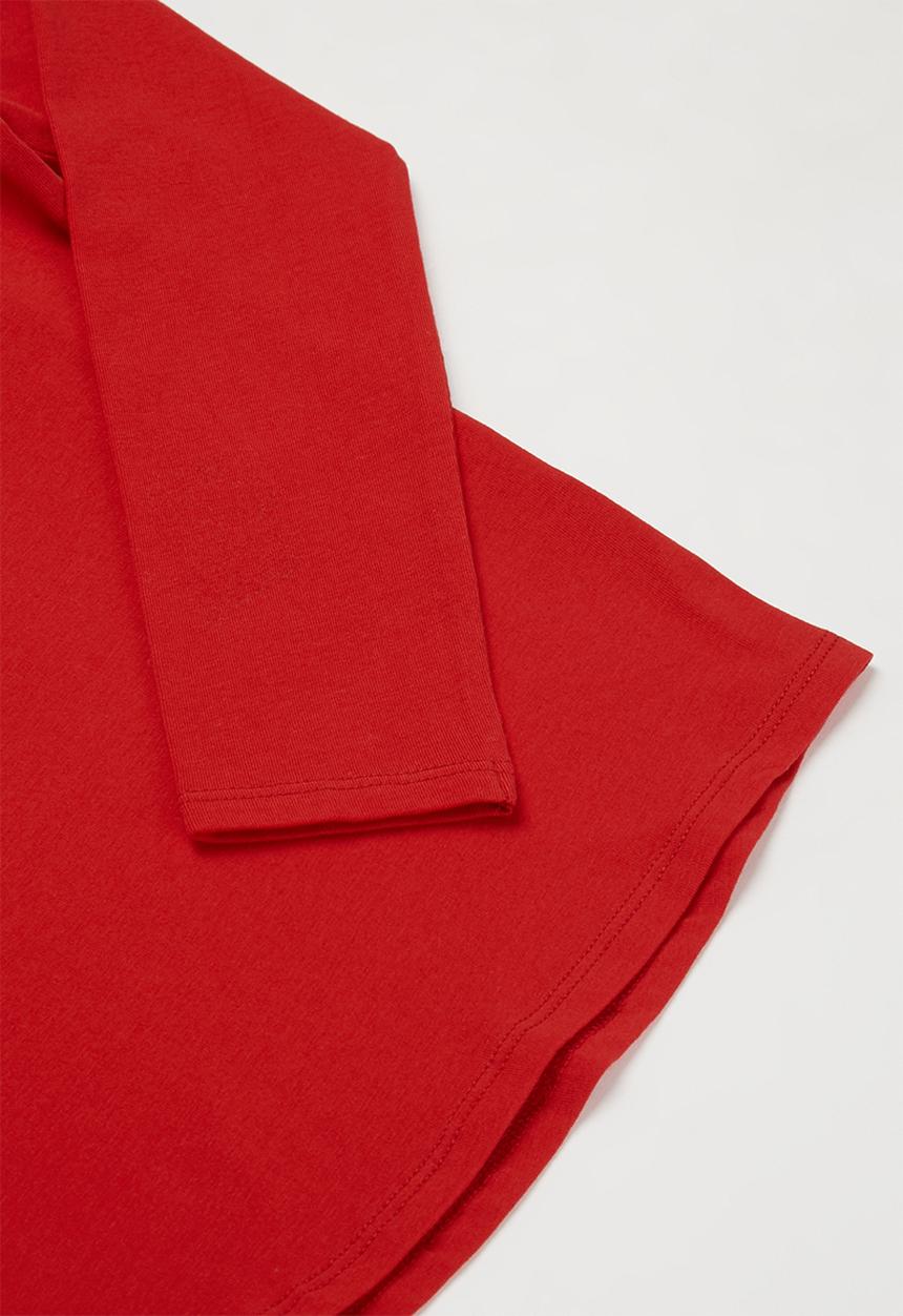 POLO - Girls Mia long sleeve tee - red