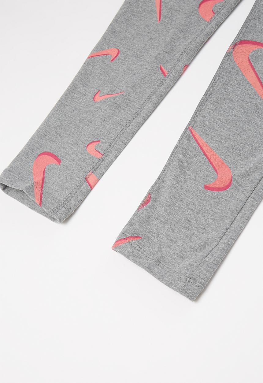 Nike - Nike favorites aop legging - grey & pink