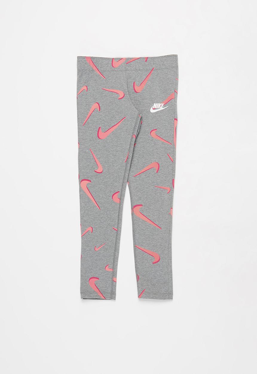 Nike - Nike favorites aop legging - grey & pink