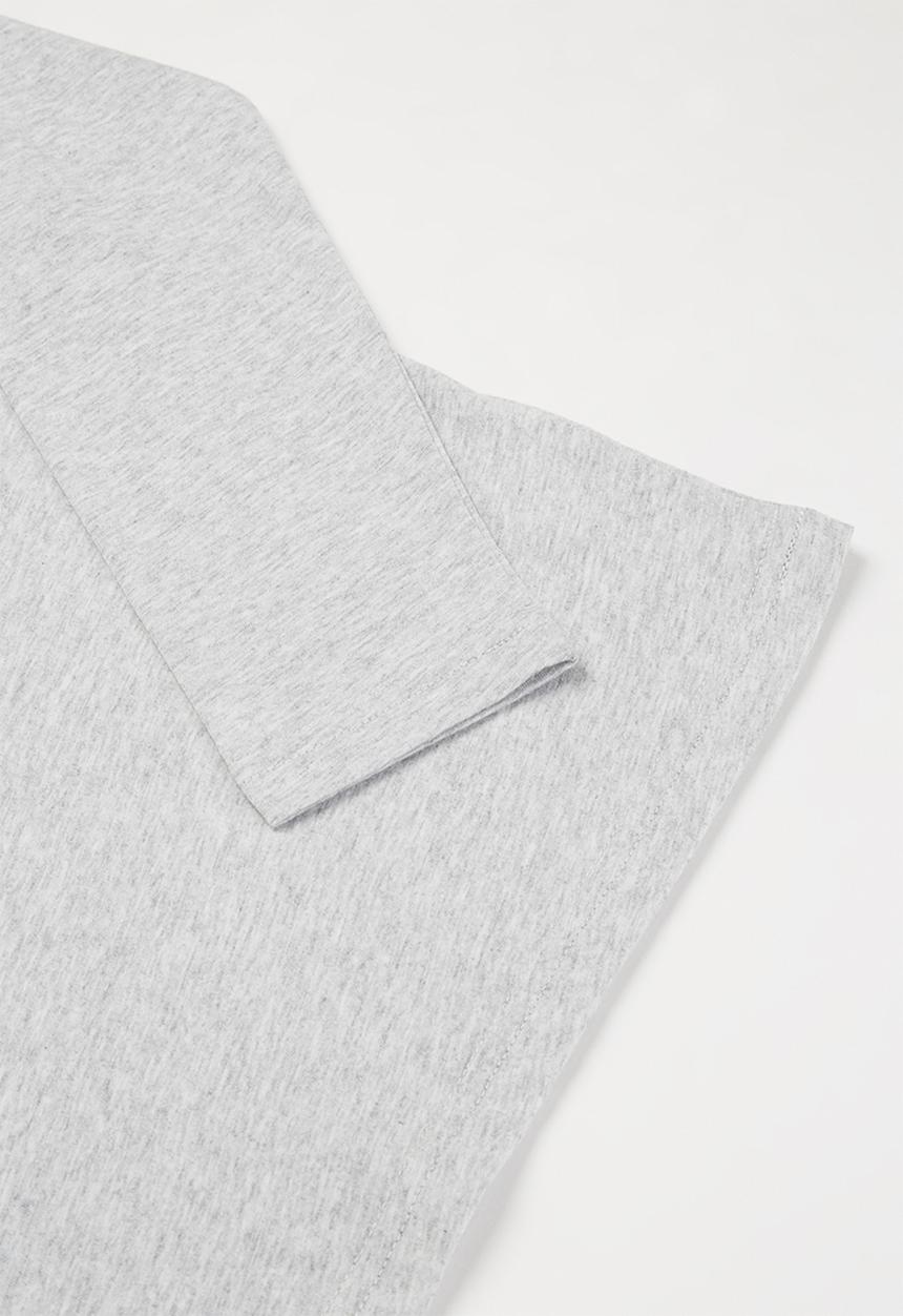 POLO - Mason printed long sleeve tee - grey