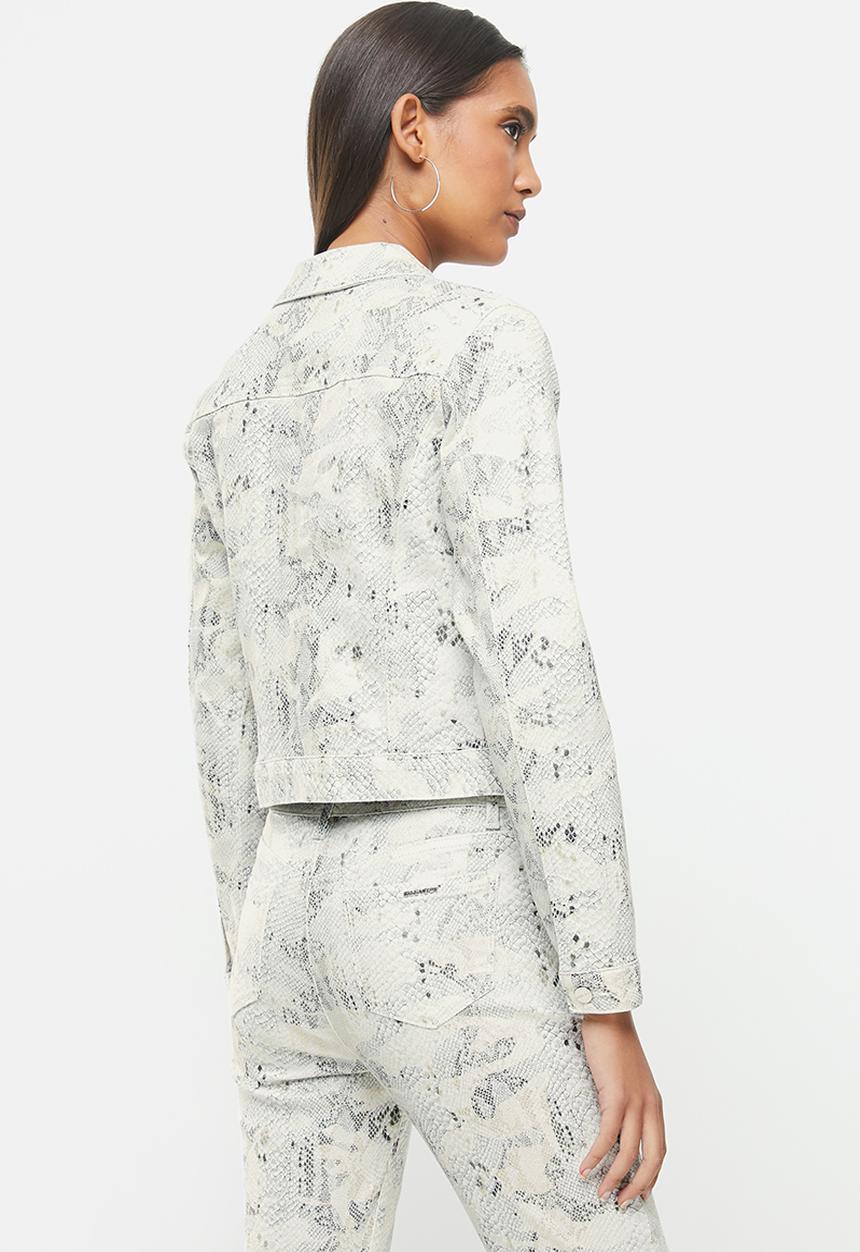 SISSY BOY - So lit jacket snake skin - white