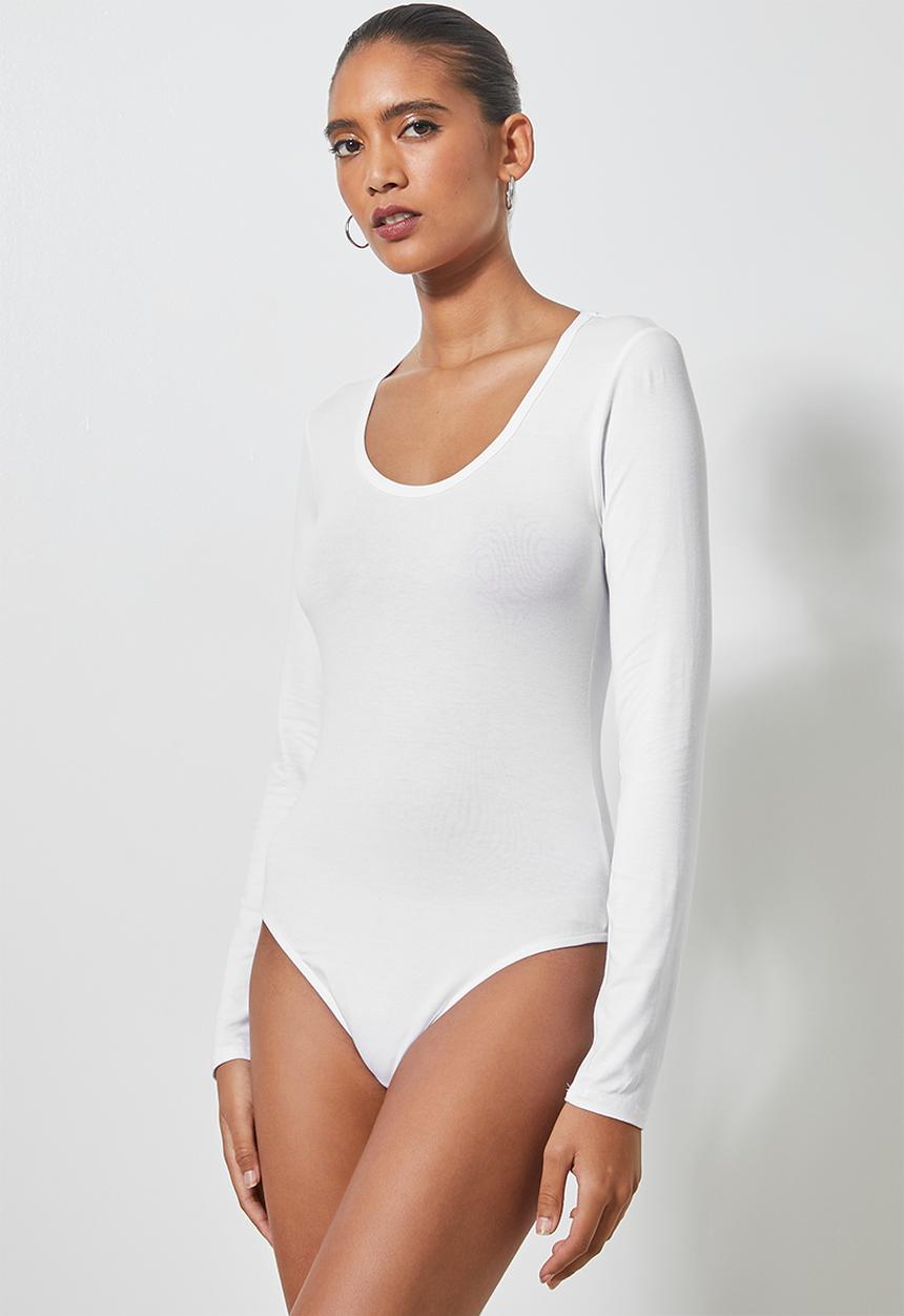 Superbalist - 2-pack low scoopneck bodysuit  - black & white