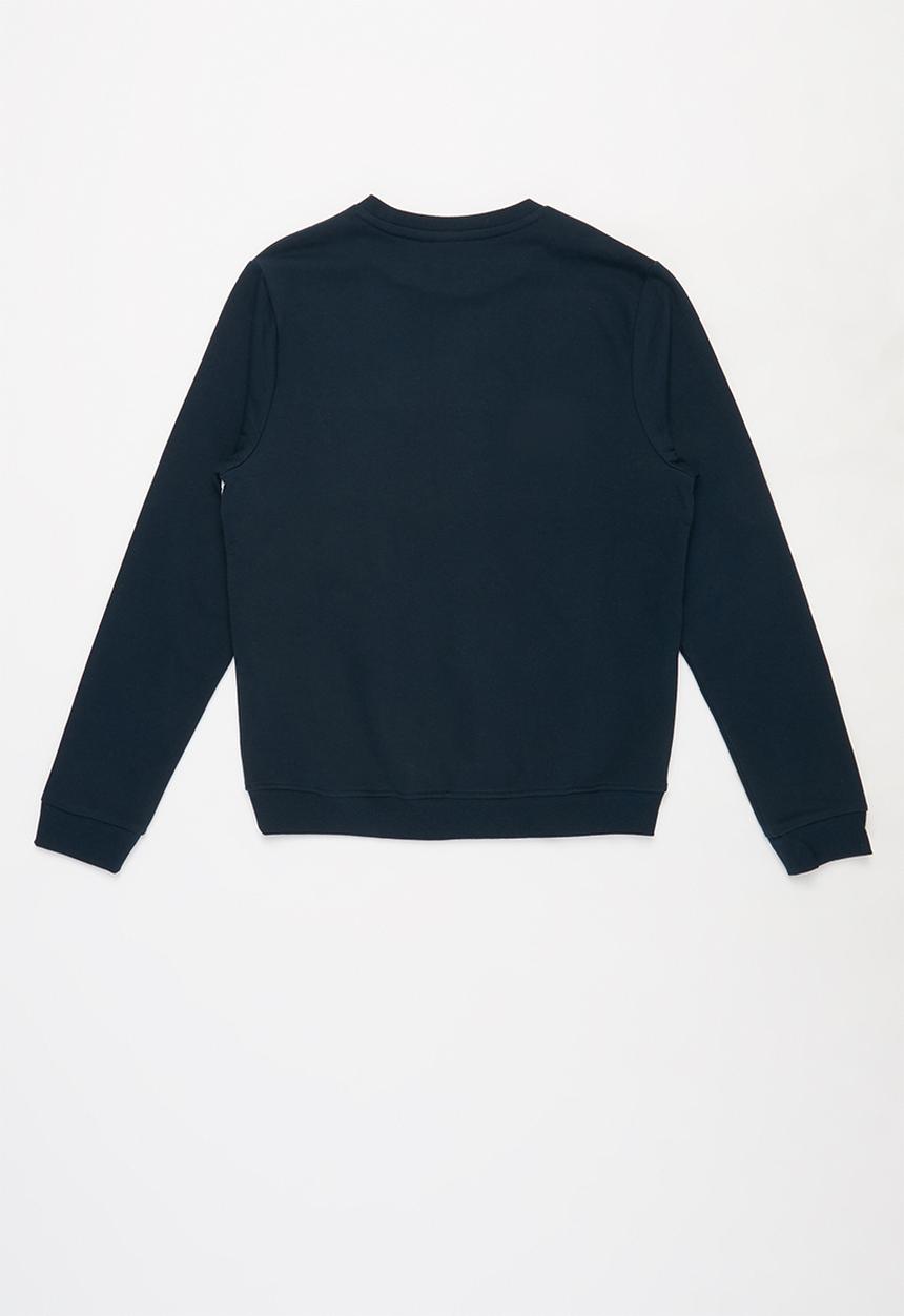 POLO - Boys Jackson quilted artwork sweater - navy