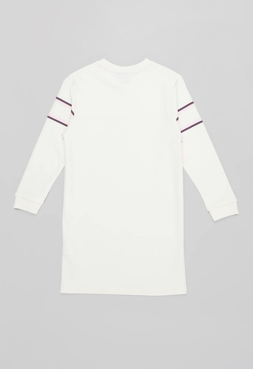 POLO - Terri long sleeve sweater dress - off white