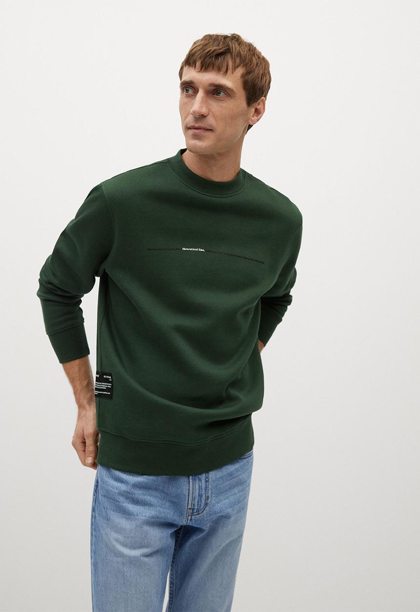 MANGO - Sweatshirt horizon - dark green