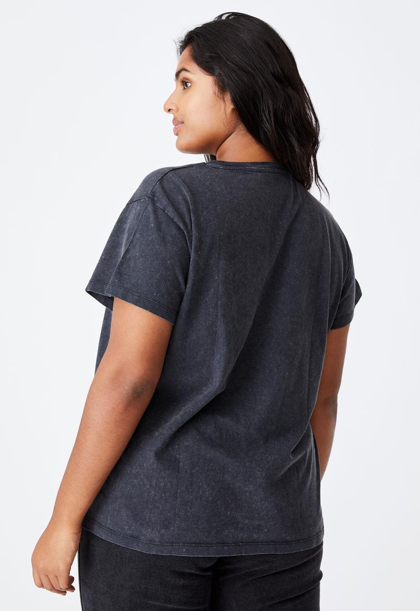Cotton On - Curve graphic tee - black
