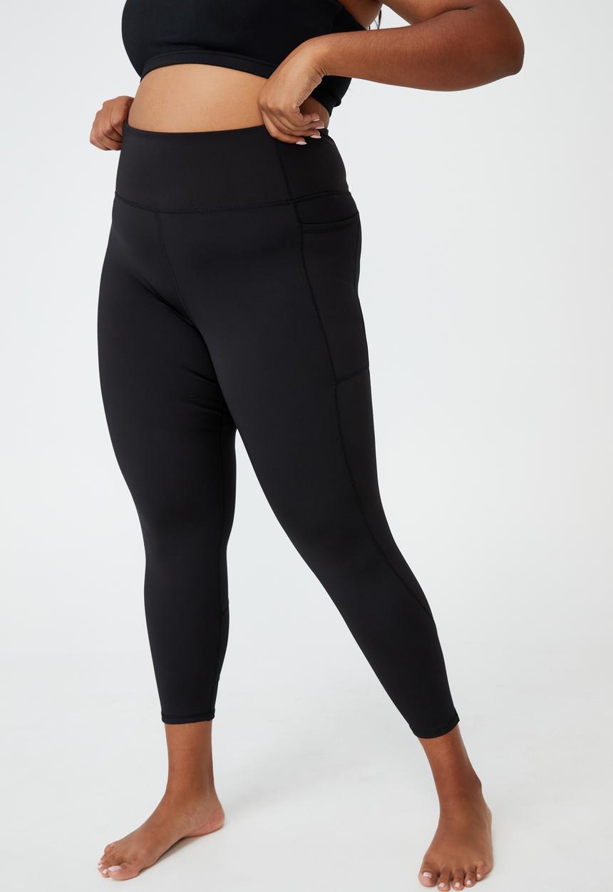 Cotton On - Curve lifestyle pocket 7/8 tight - black
