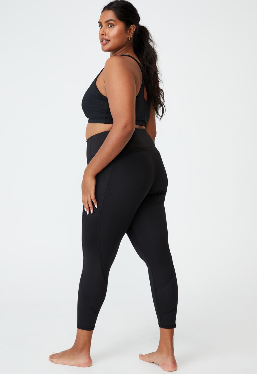 Cotton On - Curve lifestyle pocket 7/8 tight - black