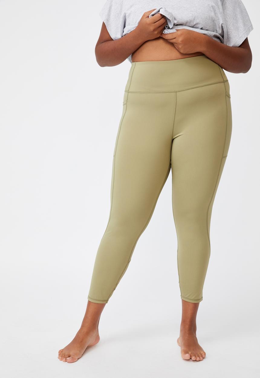Cotton On - Curve lifestyle pocket 7/8 tight - oregano laser