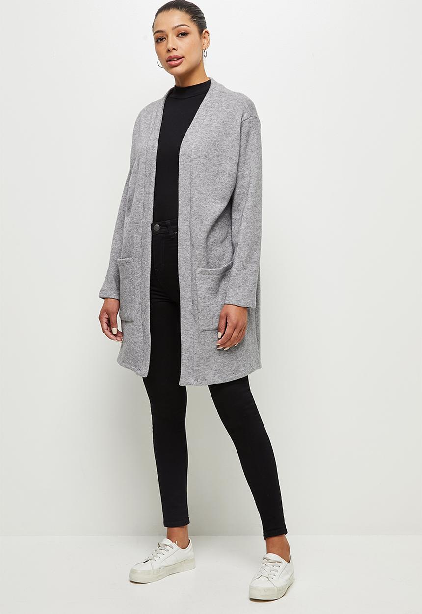 edit - Warm handle pocket detail shacket - grey