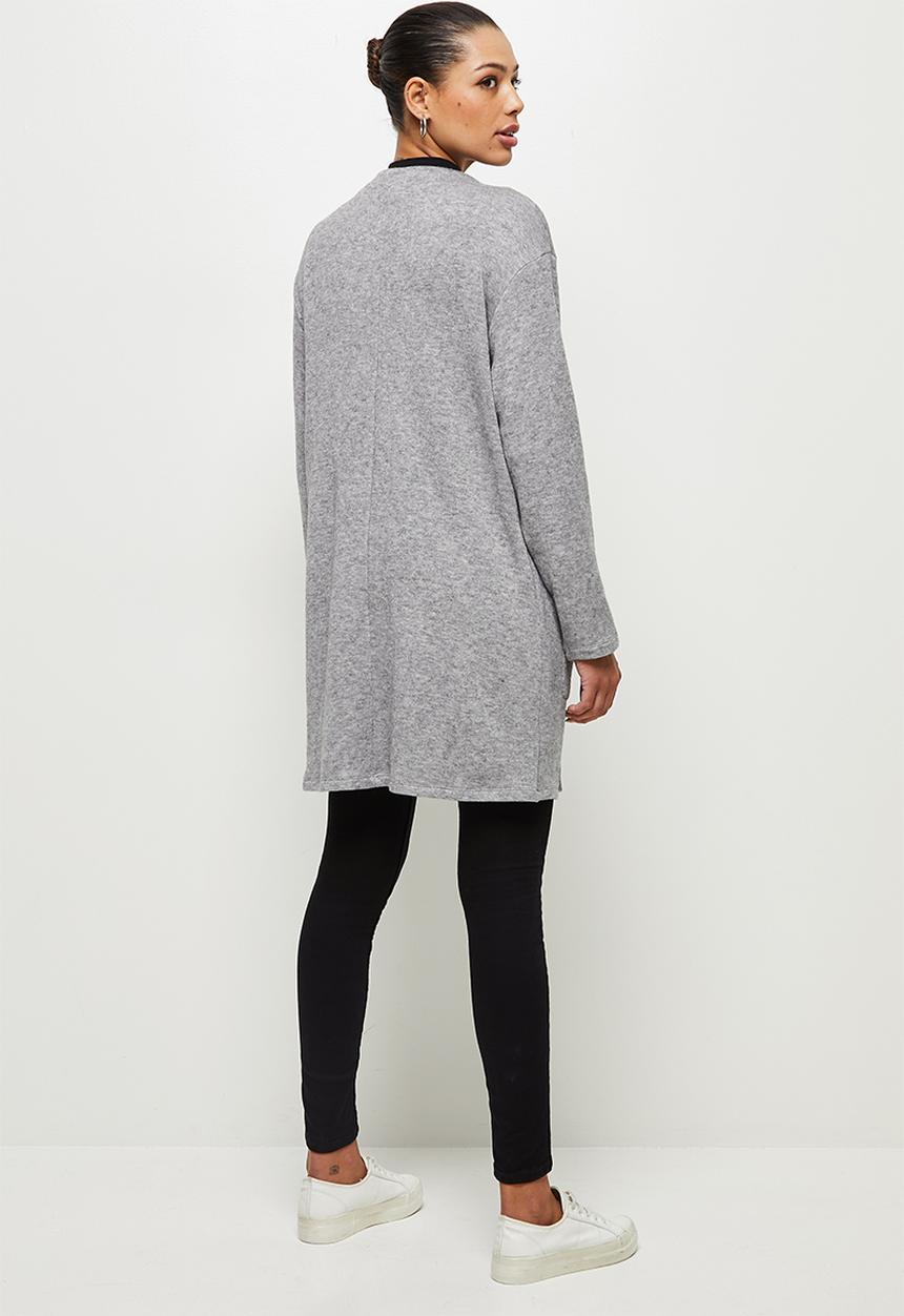 edit - Warm handle pocket detail shacket - grey