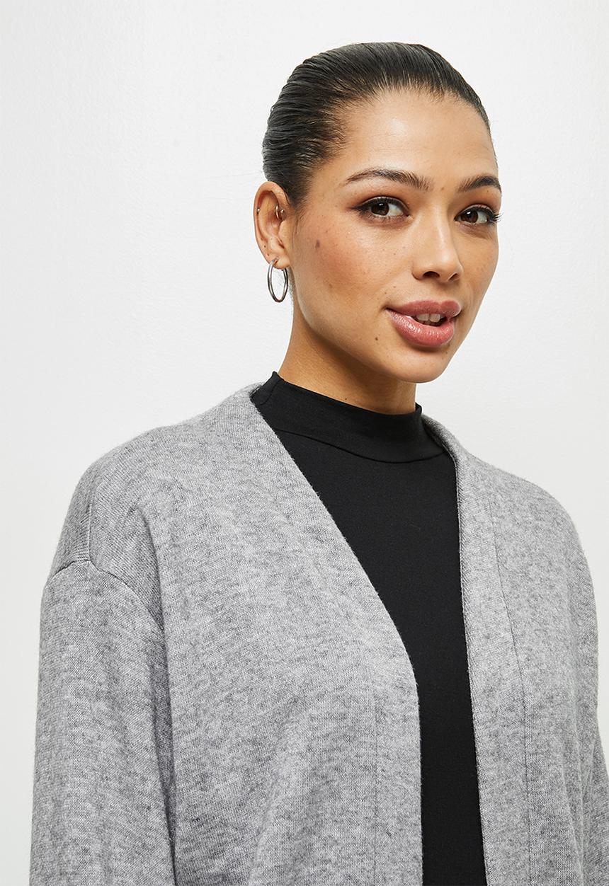edit - Warm handle pocket detail shacket - grey