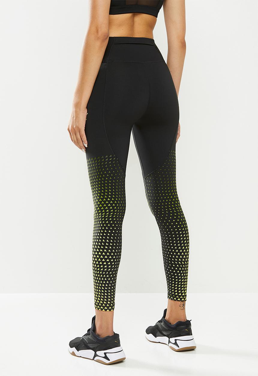 PUMA - Train digital print high waist 7/8 tights - black