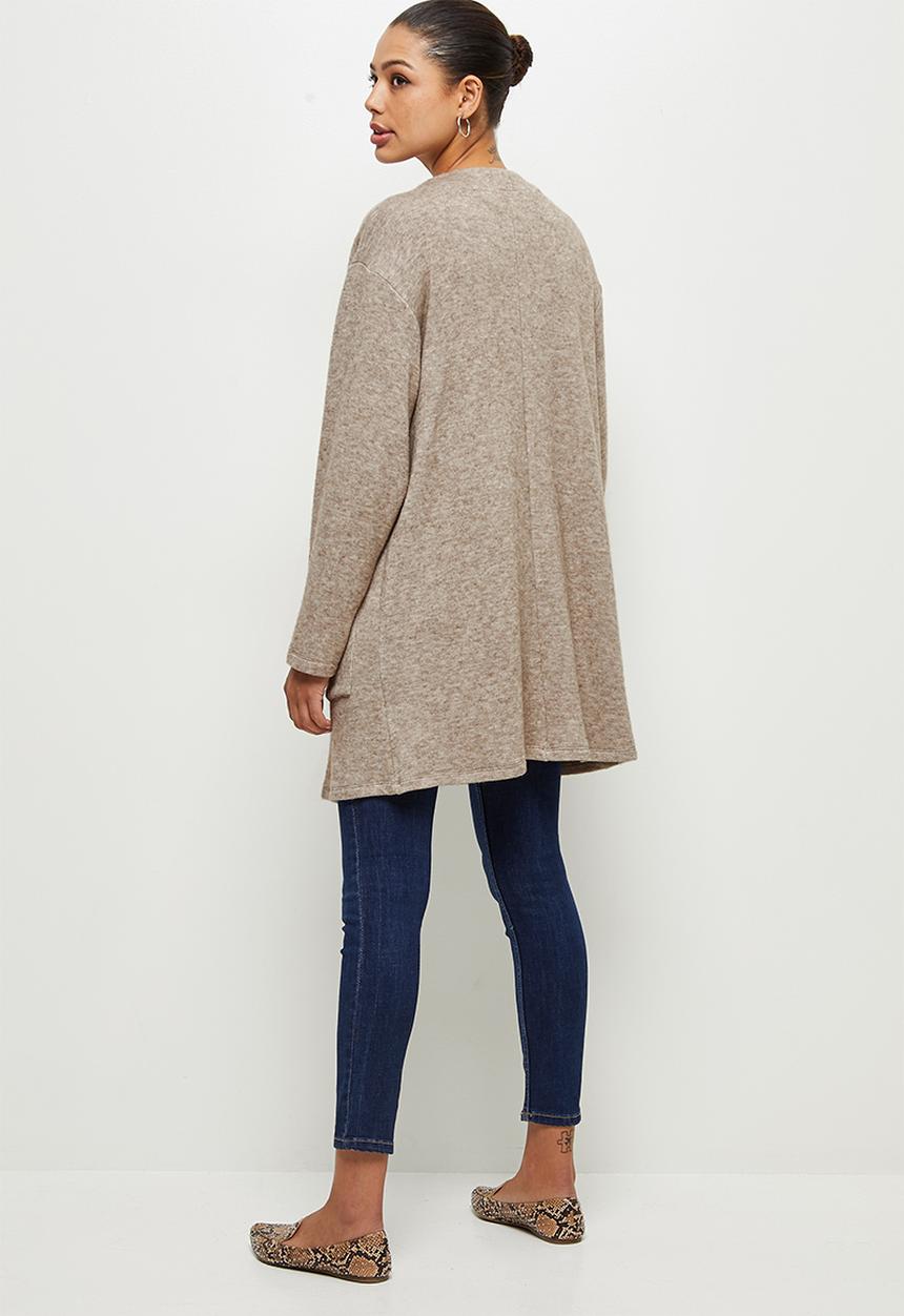 edit - Warm handle pocket detail shacket - mocha